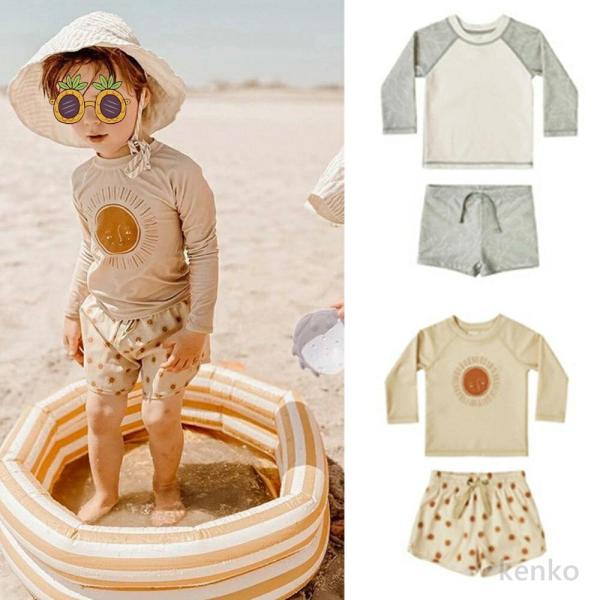 【送料無料】ベビー 水着 男の子 セパレート キッズ ラッシュガード水着 上下セット 赤ちゃん ベビ...