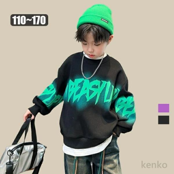 【送料無料】春 秋 冬 ファッション    厚手 防寒  スウェット トレーナー  ボーイズ トップ...