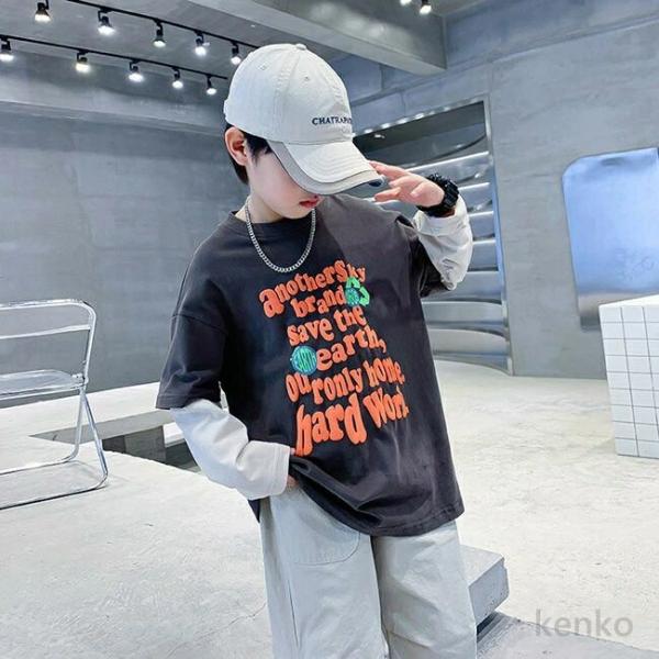 【送料無料】プリント トレーナー  スウェット  ボーイズ トップス  ゆったり 子供服 子供 トレ...