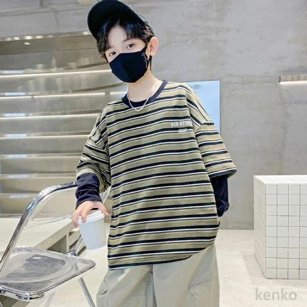 【送料無料】重ね着 トレーナー  男の子 ファッション  キッズ  クリスマスセーター   Tシャツ...