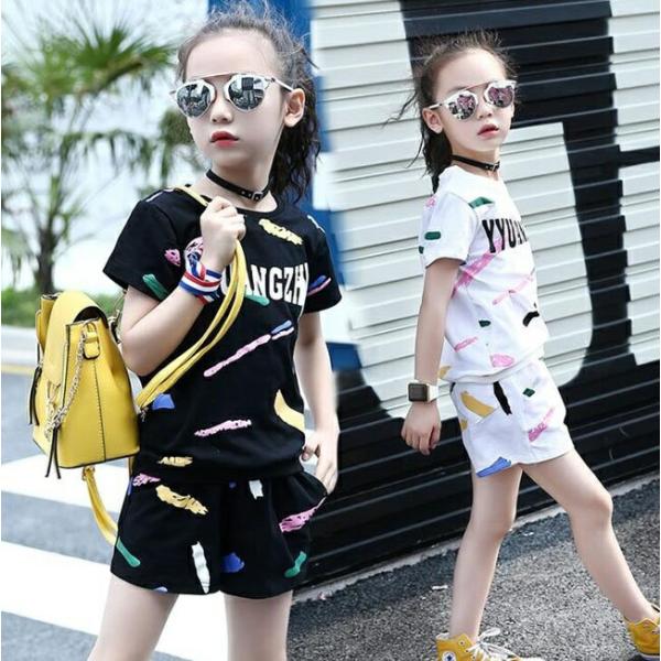 【送料無料】夏服 夏着 セットアップ 女の子 韓国子ども服  キッズ 夏 パンツセット ガールズ  ...