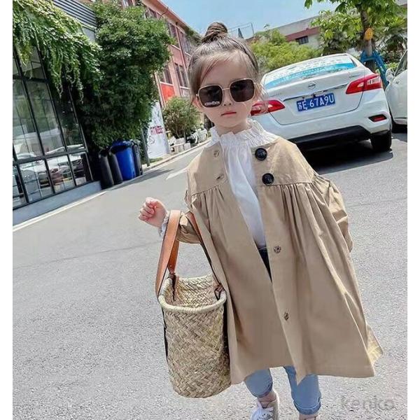 【送料無料】春着 可愛い 子供服 トレンチコート コート 子供 フォーマル 女の子 スプリングコート...