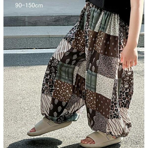 【送料無料】新作 キッズ パンツ ズボン  男の子 女の子 春 夏 韓国  ボヘミアン風ボトムス ウ...