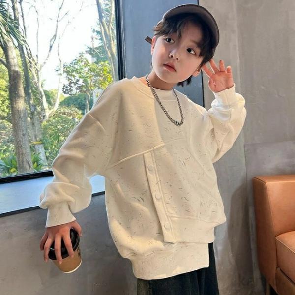 【送料無料】トレーナー キッズ 無地 子供服 男の子  綿 100% ユニ ベビー服 コットン 長袖...