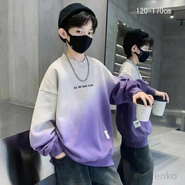 【送料無料】トレーナー キッズ 無地 子供服 男の子   ベビー服 コットン 長袖 スウェット  春...