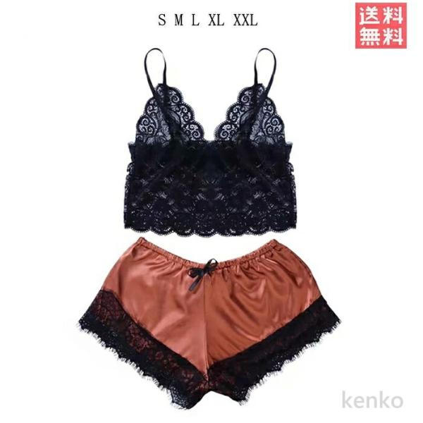【送料無料】レース インナー?ルームウェア  レディース  2点セットショーツ  パンティー下着  ...