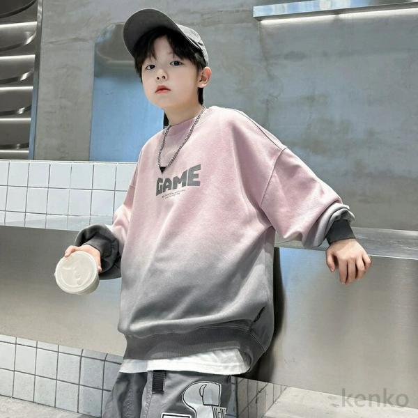 【送料無料】春 秋 冬 トレーナー  スウェット  ボーイズ トップス ゆったり 可愛い 子供服 子...