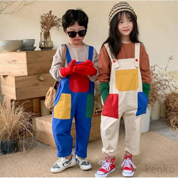 【送料無料】ジーンズカジュアル 子供 オーバーオール 子供服 サロペット コーデュロイ 女の子 男の...