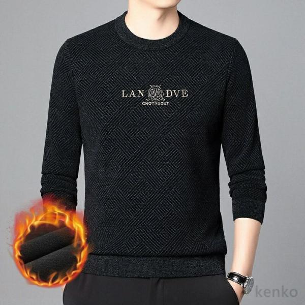 【送料無料】メンズ  トレーナー  裏起毛 ポロシャツ 長袖 秋 冬  シニア ゴルフウェア ゆった...