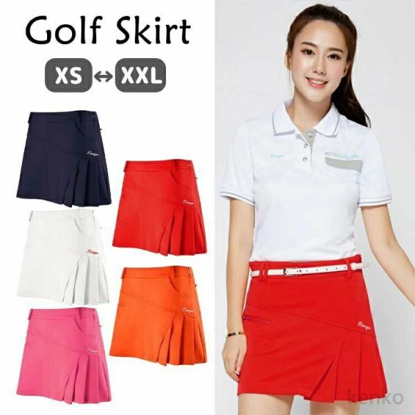 【送料無料】 ゴルフウェア  プリーツスカート レディース  ゴルフスカート キュロットスカート キ...