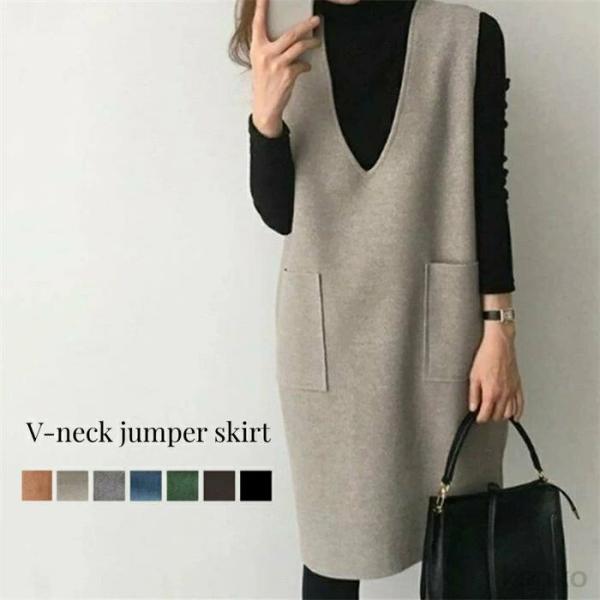 【送料無料】ースカート ワンピース レディース ワンピ 秋冬 きれいめ ノースリーブ ロング ミモレ...