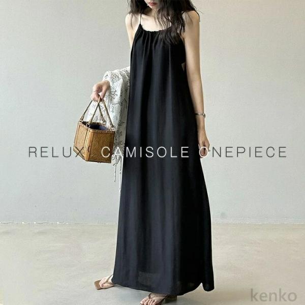【送料無料】ース キャミソール キャミワンピース ロングワンピース マキシワンピ−ス ロング ノース...