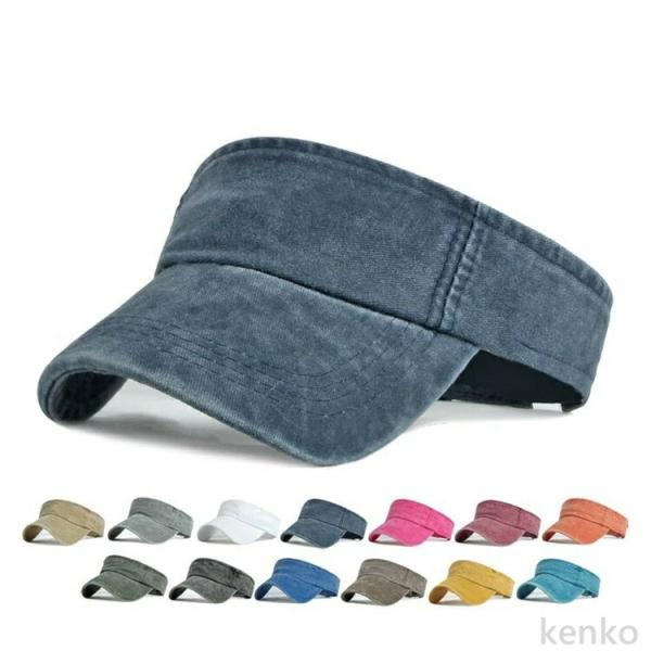 【送料無料】サンバイザー 帽子 キャップ シンプル 無地 折り畳み UVカット 通気性 紫外線対策 ...