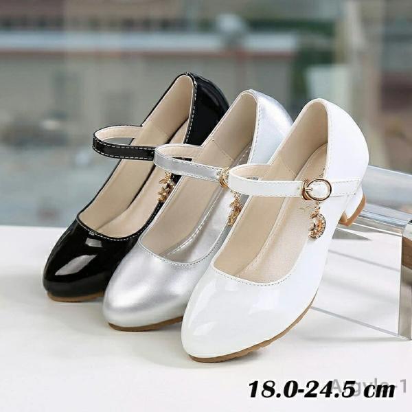 女の子 キッズ ヒール 3cm 子供靴 革靴 パンプス ドレスシューズ ピアノ発表会 ジュニア シュ...