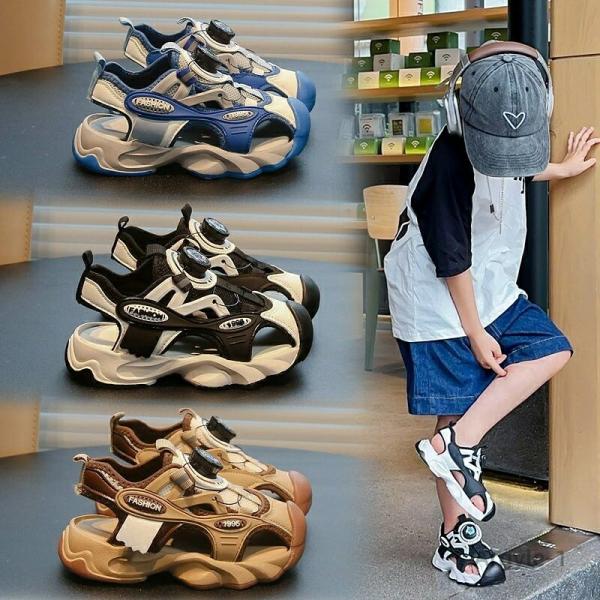 サンダル ベビー 17-22.5cm 男の子 子供 サンダル 夏 シューズ キッズ スポーツサンダル...