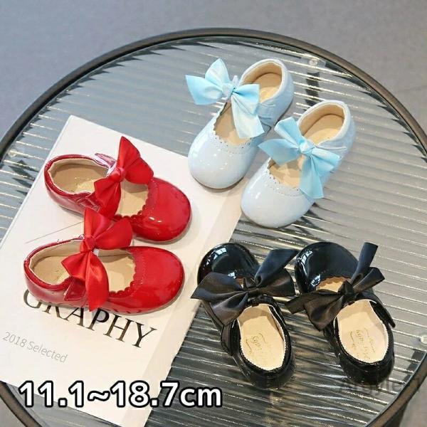 キッズ リボン シューズ 女の子 ベビー フォーマル 靴 子供靴 結婚式 ピアノ 発表会 演奏会 ガ...