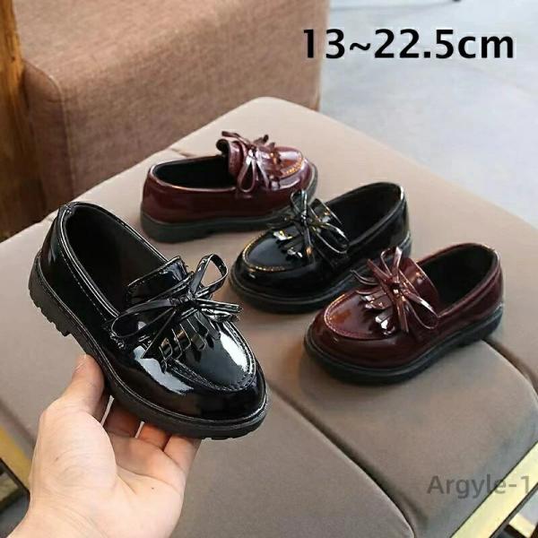 女の子 男の子 キッズ 子供靴 ローファー 革靴 ジュニア 女児 シューズ キッズ フラット 歩きや...