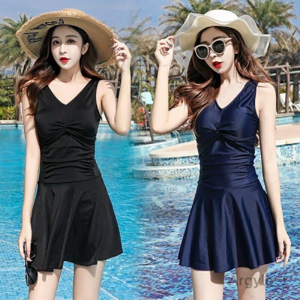 レディース ワンピース水着 露出控えめ オトナ女子 20代 30代 40代 ママ水着 スイムウェア ...