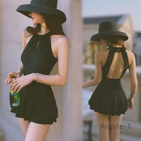 水着 ワンピース レディース 水着 体型カバー水着 大きなサイズ 黒セパレート ワイヤー入り 盛れる...