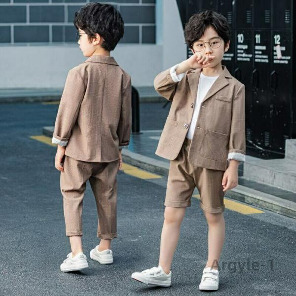 フォーマルスーツ 男の子 スーツ キッズ 子供 2点セット 上下セット セットアップ タキシード ス...
