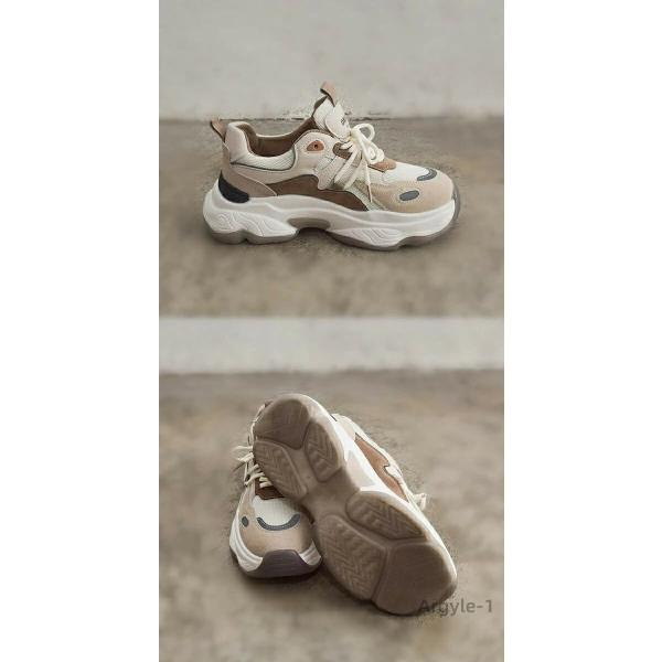 スニーカー レディース 厚底 きれいめ きれい レースアップ ダッドスニーカー 大人 軽量 疲れない...