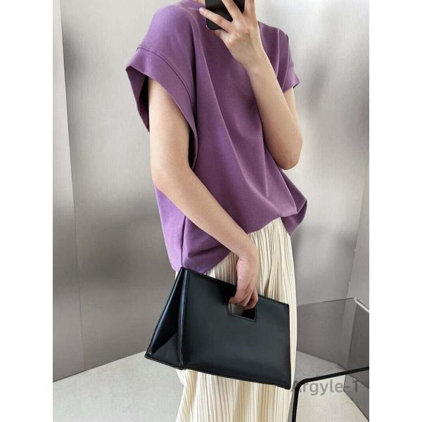 Tシャツ 体型カバー 上質 高品質 カットソー ロング バックフリル トップス 二の腕カバー きれい...