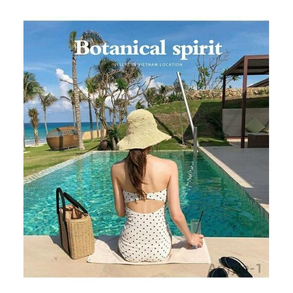 水着 ワンピース レディース セクシー 白 オールインワン バックシャン バックフリル Vネック ド...