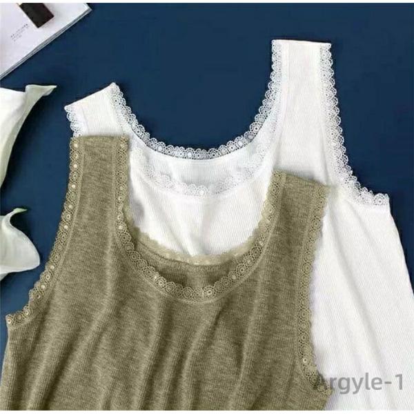 キャミソール シャツ レディース ベーシックインナー コットン フライス  オシャレ 肌着 ラウンド...