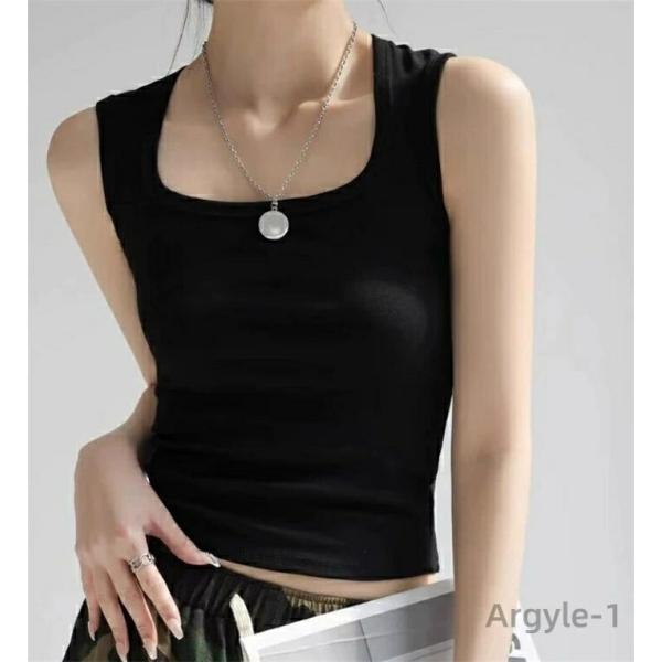 キャミソール シャツ レディース ベーシックインナー コットン フライス  オシャレ 肌着 ラウンド...