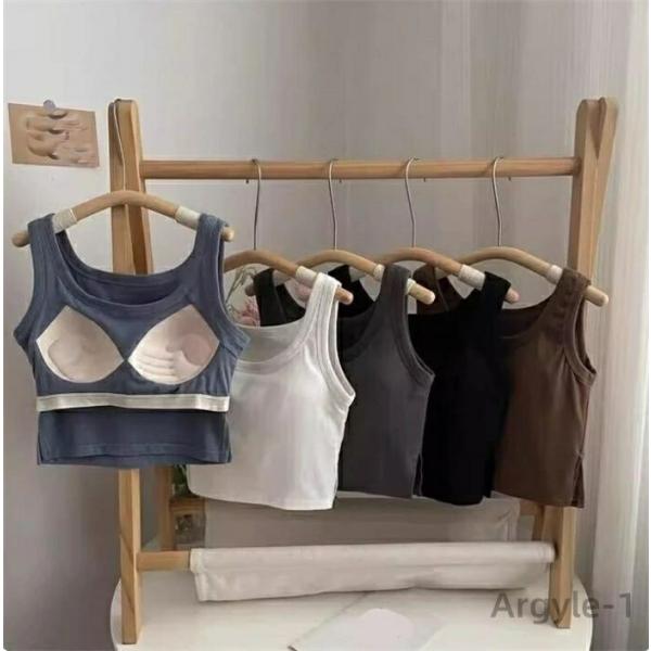 キャミソール シャツ レディース ベーシックインナー コットン フライス  オシャレ 肌着 ラウンド...