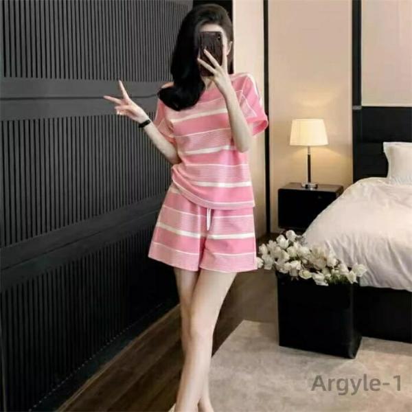 セットアップ ルームウェア トップス パンツ 2点セット 良質素材 ゆったり 大人気 体型カバー 夏...