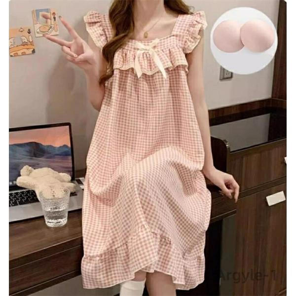 ルームウェア ワンピース レディース パジャマ  部屋着 フレアドレス 大きいサイズ ノースリーブ ...