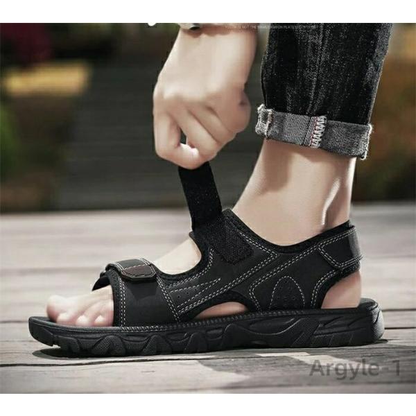 メンズ リゾートサンダル 歩きやすい コンフォートサンダル ぺたんこ おしゃれ  男性 サンダルブラ...