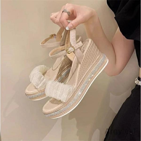 サンダル 美脚 厚底 ストラップ ベルトサンダル レディース 靴 歩きやすい 通勤用 仕事  おしゃ...