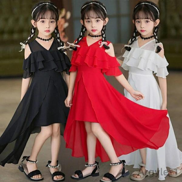 子供 ワンピース 半袖ワンピース 子どもドレス ピアノ 発表会  ドレス 夏着 韓国 子供服 オフシ...