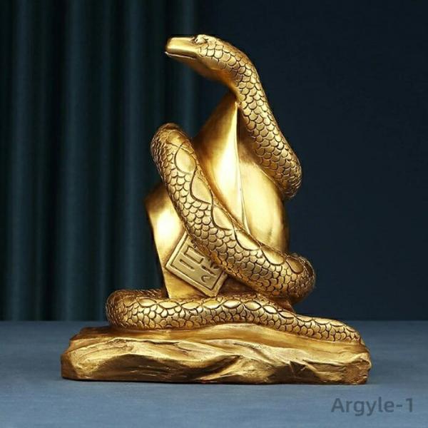 蛇 置物 飾り物 銅製 財ヘビ 風水 蛇 装飾品 銅の蛇干支飾り 巳 へび 蛇 装飾像 家 リビング...