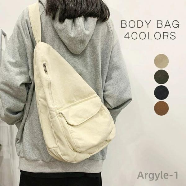 ボディバッグ レディース メンズ 大容量 きれいめ ショルダーバッグ 斜め掛け 軽量 キャンバス ス...