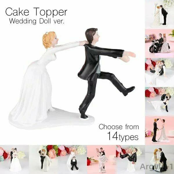 ケーキトッパー ウェディングケーキ 結婚式 新郎 新婦 花嫁 ケーキ トッパー 飾り デコレーション