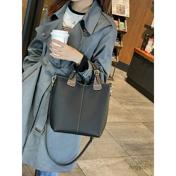 本革 ショルダーバッグ レディース バケツ型バッグ バケツバッグ レザーバッグ 肩掛け 斜めがけ ハ...