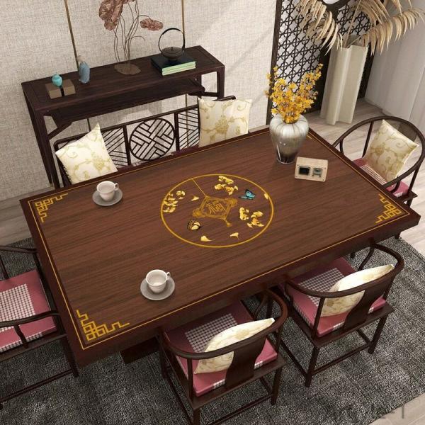 中華風 ダイニングテーブルマット ダイニングテーブル クロス 中国 撥水 おしゃれ テーブルクロス ...