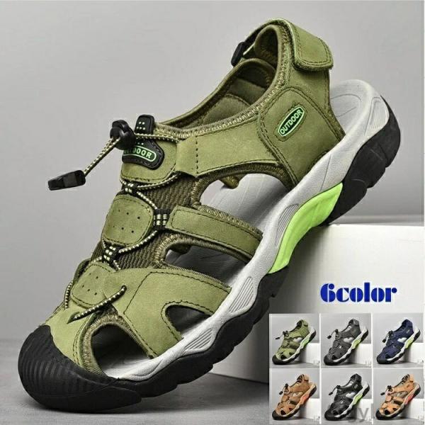 メンズ サンダル 大きいサイズ  サンダル スポーツサンダル おしゃれ レザーサンダル メンズ 夏用...