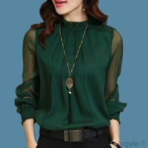 おしゃれ  きれいめ  秋 夏 春 2XL XL L M 緑 青 赤 白 黒 無地 クルーネック シ...