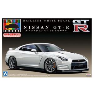 アオシマ プラモデル プリペイントモデル No.30 1/24 NISSAN GT-R(R35) ピュアエディション（ブリリアント ホワイト パール）｜mimiy