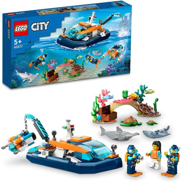 レゴ LEGO 60377 シティ 探査ダイビングボート