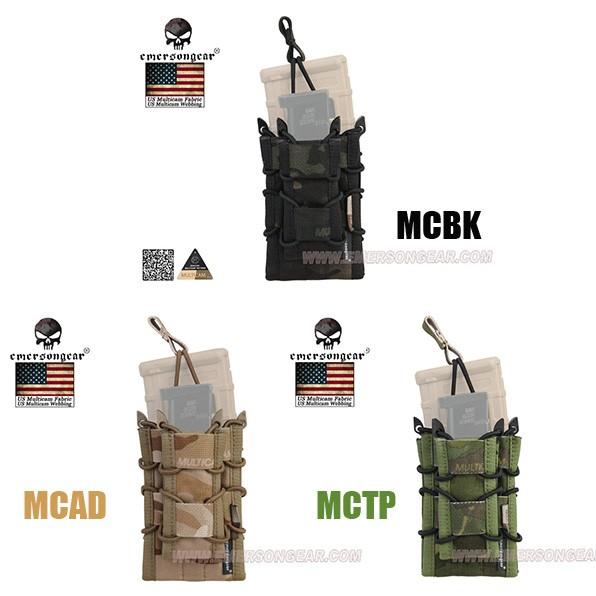 EMERSON 実物生地 ダブルデッカーマガジンポーチ MCBK MCAD MCTP