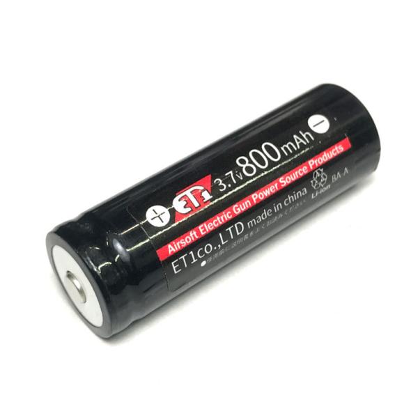 ET1 リチウムイオン電池 単セル 3.7V 800mAh 1本入 メール便 ネコポス可