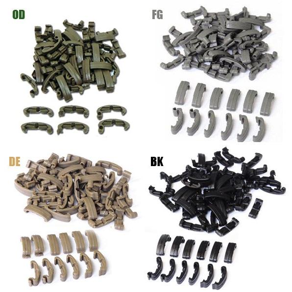 FMA Larue型インデックスクリップ60ピースセットOD FG BK DE メール便可