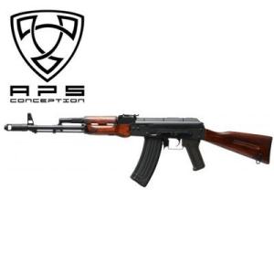 APS airsoft製 AK74リアルウッドストック ブローバックシステム内蔵モデル 18歳以上対...