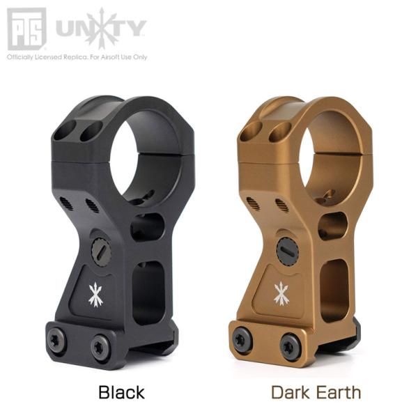 PTS UNITY Tactical FAST PRO 30mm径ハイマウント Black Dark...