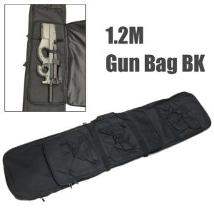 二丁収納可能！ 1.2M GUN BAG ガンバッグ ガンケース キャリーバッグ BK 120cm　サバゲー装備｜mimiy